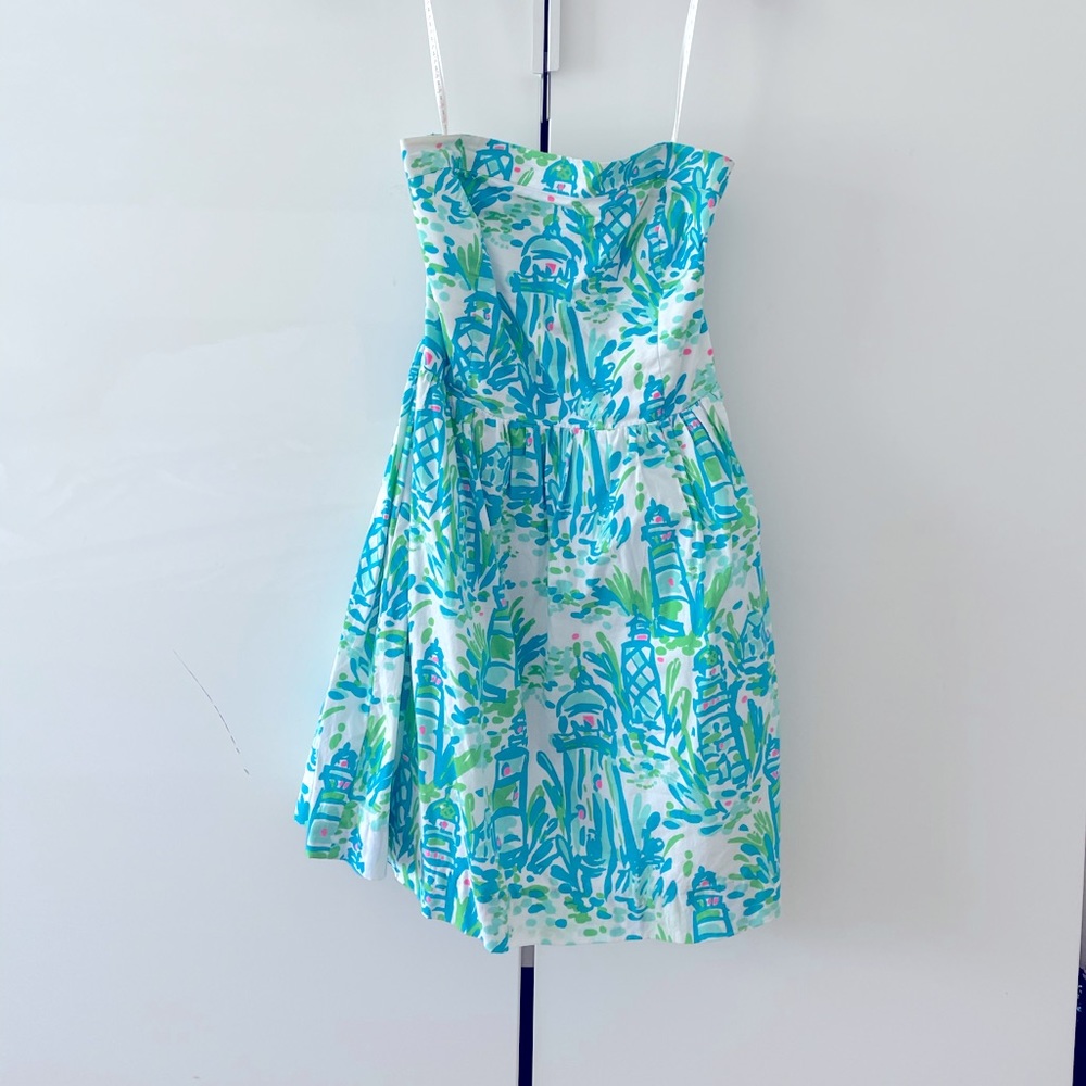 Ladies Lilly Pulitzer Strapless Lighthouse